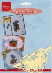 EE3438 - Marianne Design Tiny`s Flower stencil 4