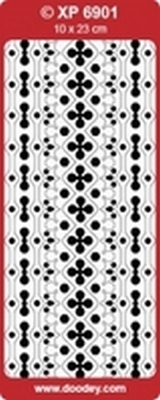 XP6901RG Stickers Ornamenten Rood-Goud