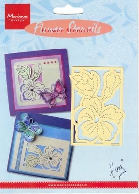 EE3440 - Marianne Design Tiny's Stencil Pansy
