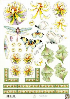 C2575 Marij Rahder Bloemen/vlinders