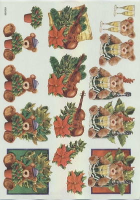 VB0086 Kerstbeer/Viool