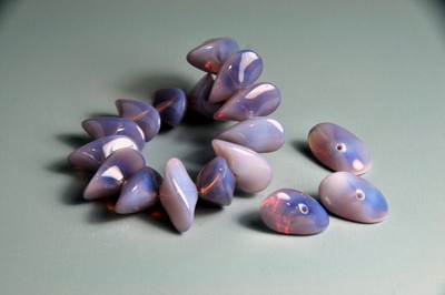 5020452 5 X Glaskraal Lila 21mm