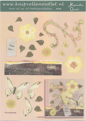 54739 Knipvel Vlinders