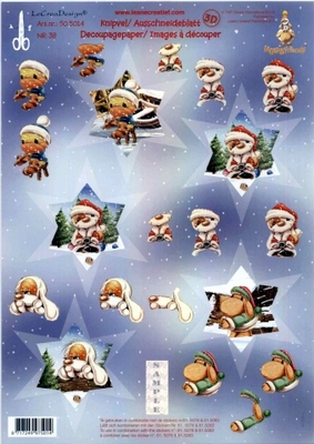 505014 Knipvel  Leane Creatief Mylo & Friends Kerst