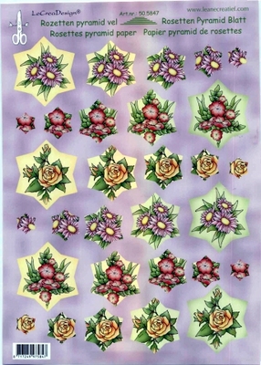 505847 Knipvel  Leane Creatief Rozetten Pyramid