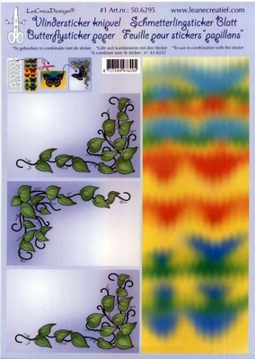 506295 Knipvel  Leane Creatief Vlindersticker knipvel
