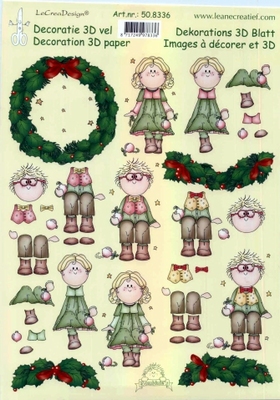 508336 Knipvel  Leane Creatief 3D Knipvel Kerst