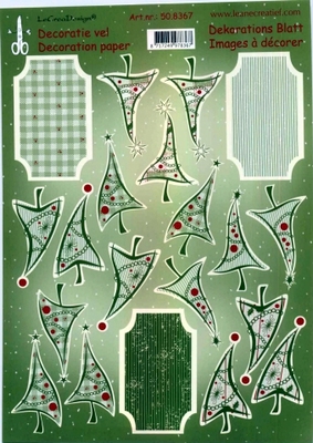 508367 Knipvel  Leane Creatief 3D Knipvel Kerst