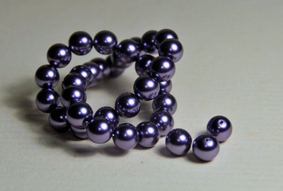 5010043  20 X Glasparel  Purper 8mm.