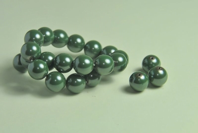 5010234 10 X Glasparel mat olijf 10mm