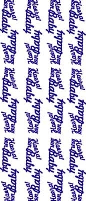 ST025BB Sticker Geboorte BabyBlauw