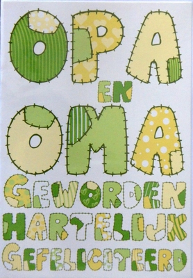 K038 Opa en Oma Geworden Hartelijk Gefeliciteerd