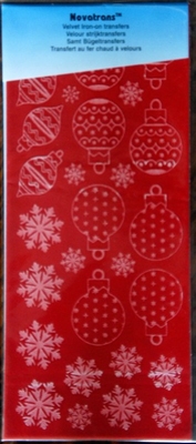 60014R Velvet strijkstikker Velours rood Kertfiguren