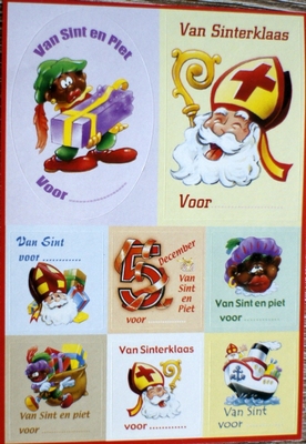 STV03 Stickervel Sinterklaas Afm  10X15 CM
