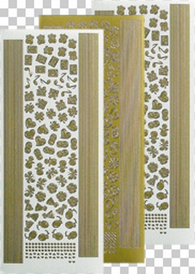 614628  Leane Creatief stickers Diamond Gold Button