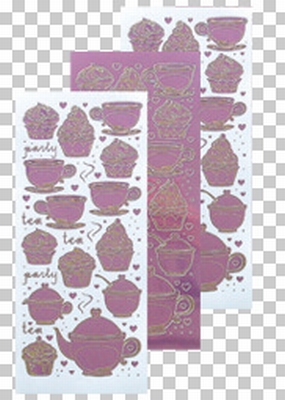 617483  Leane Creatief stickers Mirror Candy Thea & Cupcake