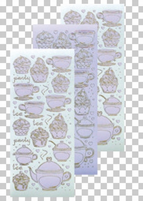 617452  Leane Creatief stickers Violet  Thea & Cupcake