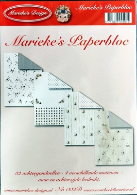 N2 Marieke`s Paperbloc 32 vel A5 karton 4 vers. Motieven