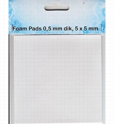 0.5mm FoamPads 5 x 5 mm 0,5 mm dik 400 st.