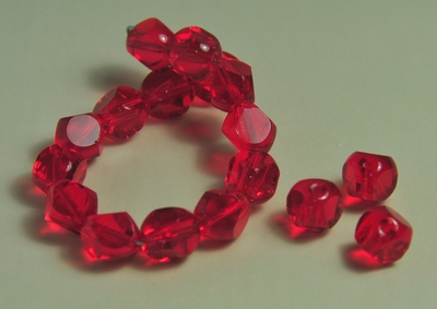 5030206 20 X Glaskraal roog 10mm