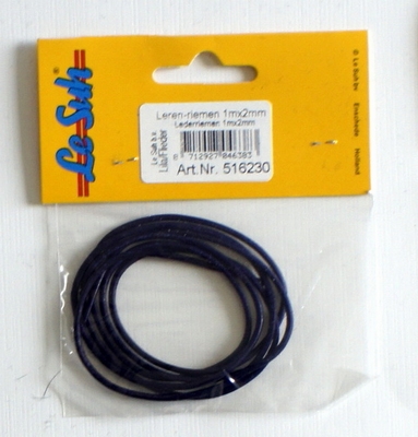516230 Leerkoord 1 meterX2mm Lila