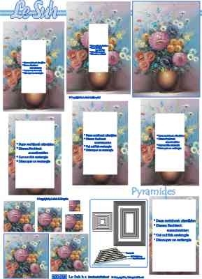 630018 Le Suh Pyramids vaas bloemen