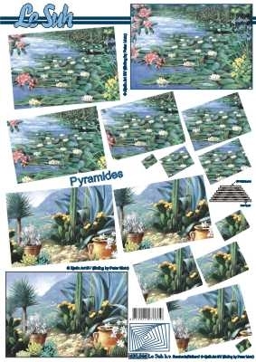 630046 Le Suh Pyramids waterbloemen