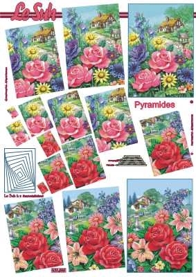 630085 Le Suh Pyramids bloemen