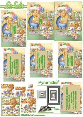 630088 Le Suh Pyramids beertje kinderwagen
