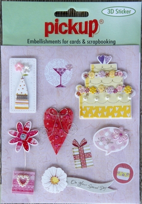 PU3014 Embellishments for Cards and Scrapbooking