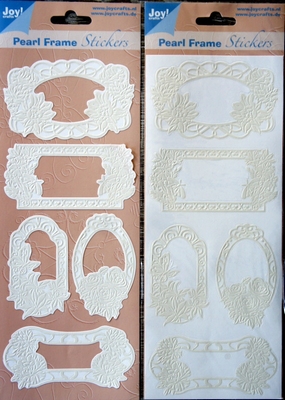 Pearl Frame Stickers Embossed  nr. 1307