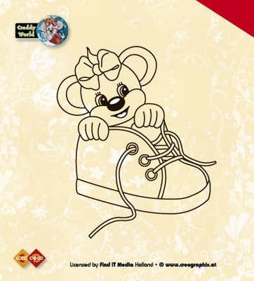 ST10017 Stempel Beertje/schoen