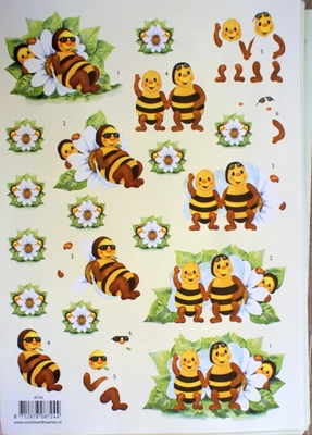 VB8724 A4 knipvel bijen