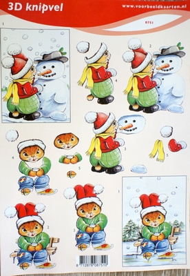 VB8751 A4 knipvel sneeuwpop