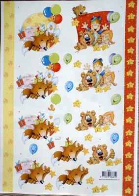 VB8681 A4 knipvel dieren