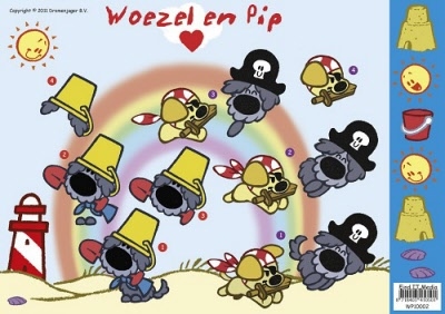 WP-10002 Woezel en Pip Regenboog