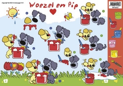 WP-10012 Woezel en Pip Verven