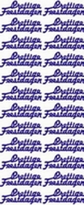 ST510WM Sticker Prettige Feestdagen Wit/Multi