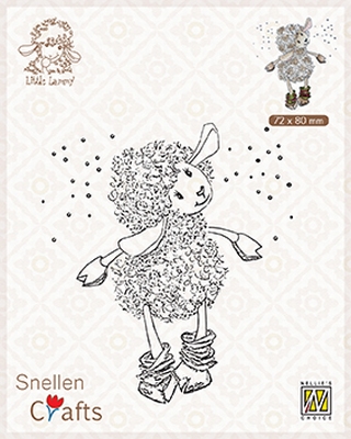 SCLOLA002 Clear stamps Little Lammy It's snowing!!