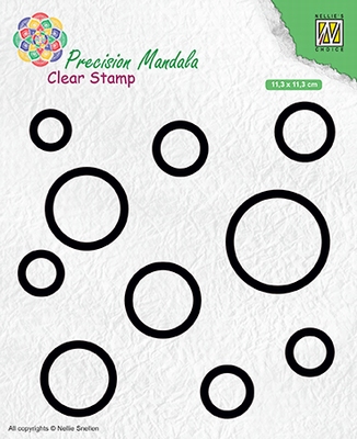 MANCS003 Precision Mandala Clear stamps Circles