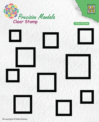 MANCS004 Precision Mandala Clear stamps Squares