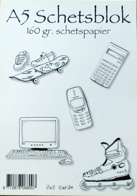 Schetsboek 30 vel A5  160gr.