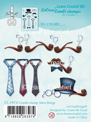 55.3974 Combi Clear stamp Men things