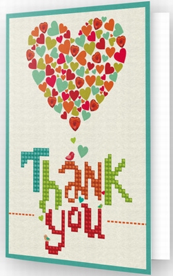 DDG.005 Diamond Dotz® - Greeting Card THANK YOU HEART