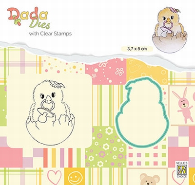 DDCS021 DADA Set Die & Clear stamp Hello World