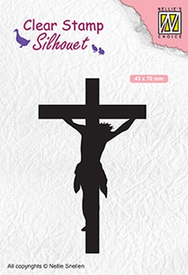 SIL058 Silhouet Clear stamps cross