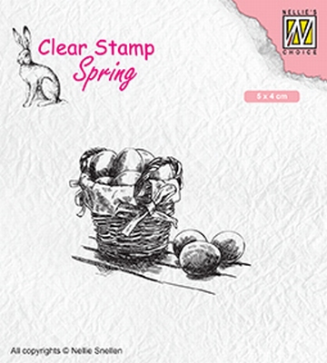 SPCS012 Clear stamps spring/Easter Easter eggs
