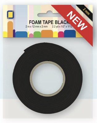 X-3.3022 Foamtape 2,0x12mmx2mtr ZWART