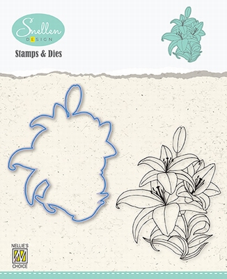 HDCS005 Flowers Die + Clear stamp serie: Lily