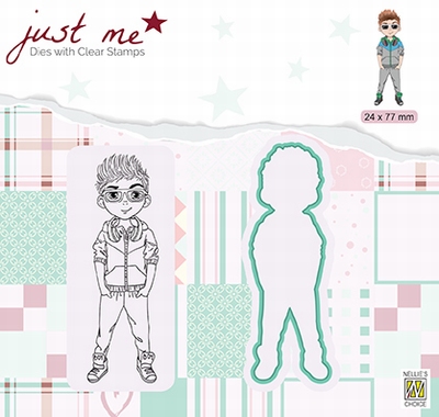 JMSD006 Just Me Die + Clear stamp Teenage boy